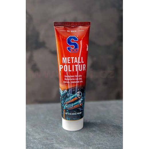 S100 LEŠTENKA NA CHRÓM, HLINÍK A KOVOVÉ POVRCHY - METALLPOLITUR 100 ML