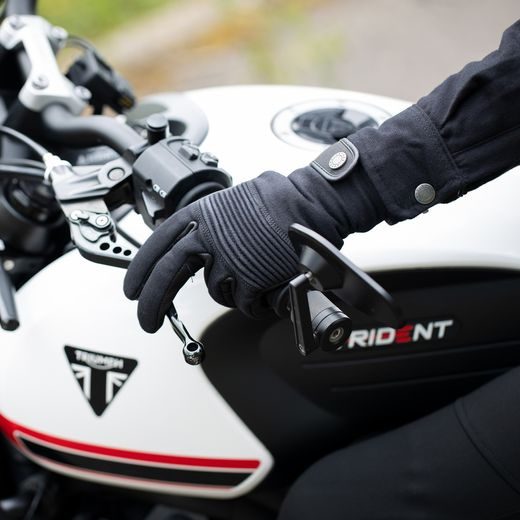 RUKAVICE KICKBACK, DÁMSKE, OXFORD (ČIERNA)