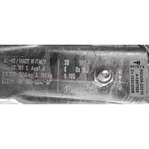 NÁJEZDOVÁ BRZDA AL-KO 161S PLUS 950-1600 KG (UNIVERZ. MONTÁŽ) S AK161 ORIGINÁL