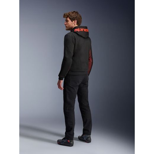 BUNDA CHROME AIR ŠPORT, ALPINESTARS (ČERNÁ/ČERVENÁ FLUO) 2026