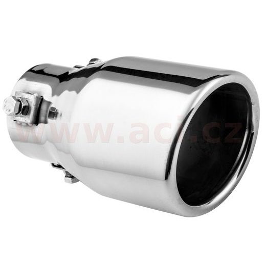 KONCOVKA VÝFUKU NEREZOVÁ KULATÁ, VNĚJŠÍ PRŮMĚR 76MM, DÉLKA 130MM, VNITŘNÍ PRŮMĚR 45-50MM ASSO