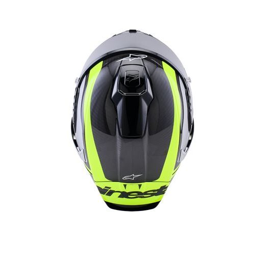 PRILBA SUPERTECH R10 ARIUS, ALPINESTARS (KARBON/ŽLUTÁ FLUO/BÍLÁ) 2026