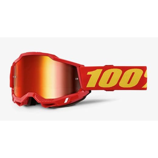 ACCURI 2, 100% OKULIARE ČERVENÉ, ZRKADLOVÉ ČERVENÉ PLEXI, DETSKÉ