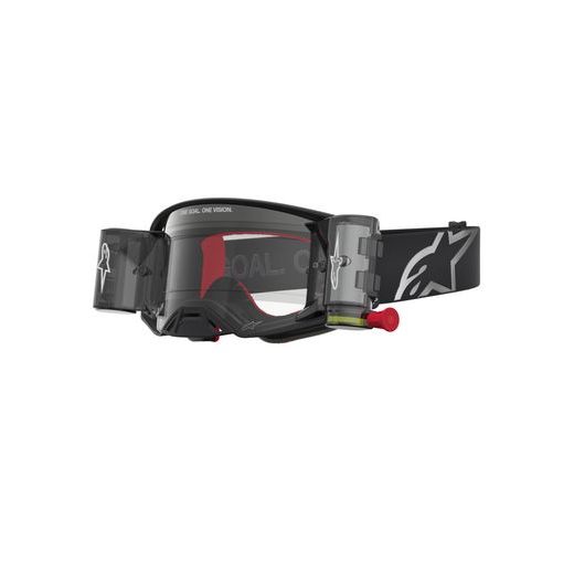 OKULIARE SUPERTECH FIRMA ROLL-OFF WIDE VISION, ALPINESTARS (ČERNÁ/STŘÍBRNÁ, ČÍRE PLEXI A ROLL-OFF SYSTÉM) 2027