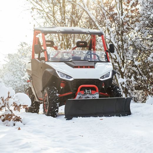 SHARK SNOW PLOW 67" STEEL BLACK (170 CM) WITH QUICK ADAPTER