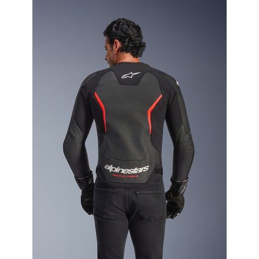 BUNDA GP FORCE V2 AIRFLOW, ALPINESTARS (ČERNÁ/ČERVENÁ FLUO/BÍLÁ) 2026
