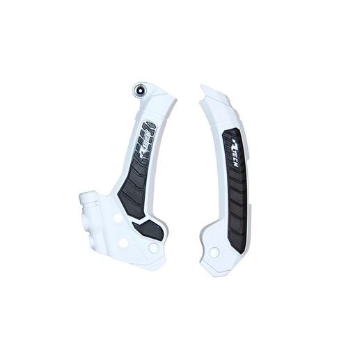 PROTEKTORY RÁMU HUSQVARNA, RTECH (SADA, BIELO-ČIERNE)