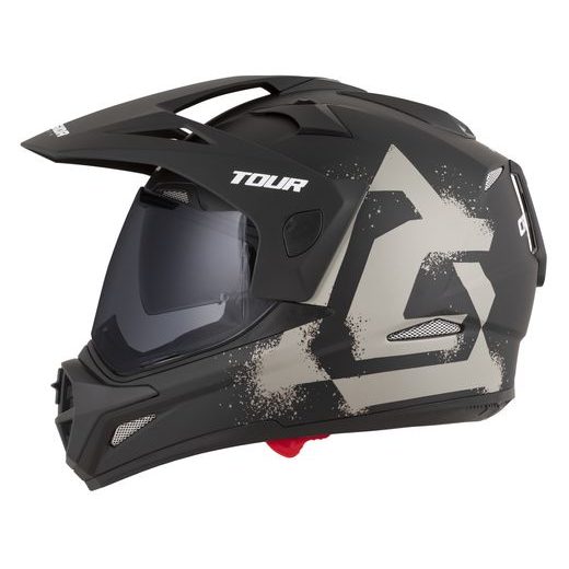 PRILBA TOUR 2.0 CREW, CASSIDA (ČIERNA MATNÁ/PÍSKOVÁ, PLEXI S PRÍPRAVOU PRE PINLOCK) 2026