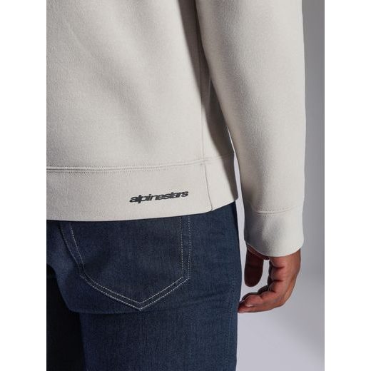 MIKINA POSITIVE CREW, ALPINESTARS (BIELA OFF WHITE)