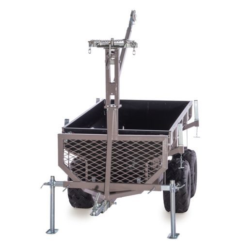 SHARK WOOD 1500, VOZÍK ZA ČTYŘKOLKU, ČERNÝ