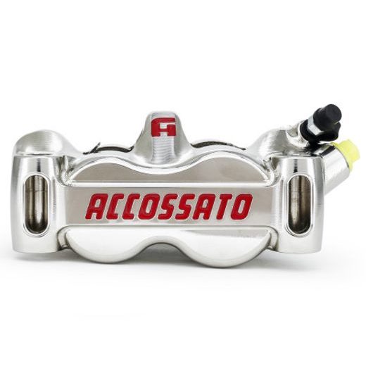 RADIAL BRAKE CALIPER ACCOSSATO PZ005 CNC-WORKED MONOBLOCK 100 MM DISTANCE WITH PISTIONS IN TITANIUM