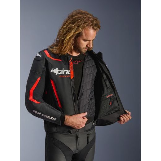 BUNDA GP FORCE V2, ALPINESTARS (ČERNÁ/ČERVENÁ FLUO/BÍLÁ) 2026