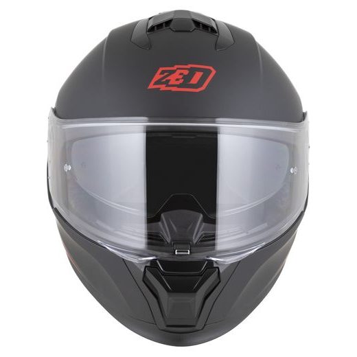 PRILBA K40, ZED (ČIERNA MATNÁ/ČERVENÁ) 2026