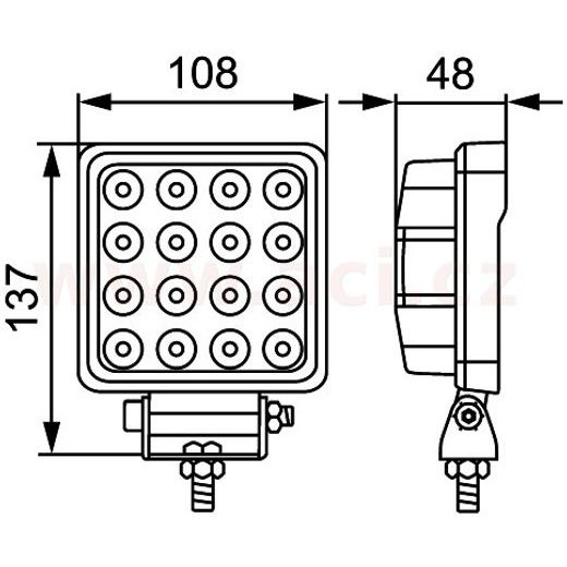 PRACOVNÍ SVĚTLOMET LED 12/24V, 2500 LM, HELLA VALUEFIT S2500