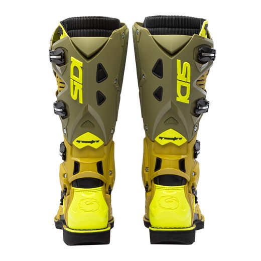 SIDI BOTY CROSSFIRE 3 OLIVE GREEN/FLUO YELLOW