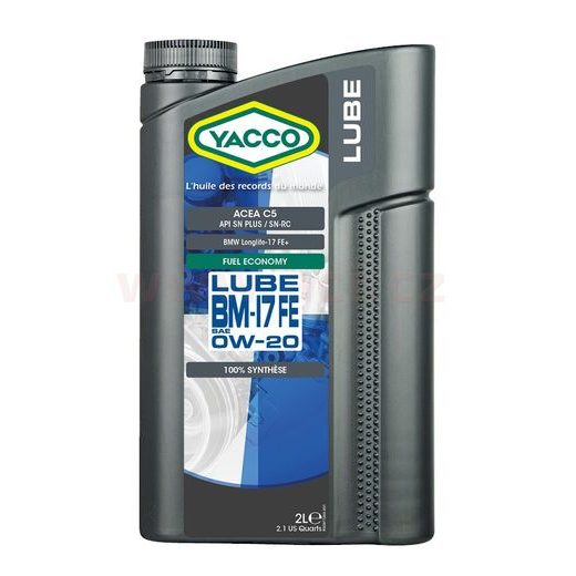 MOTOROVÝ OLEJ YACCO LUBE BM-17 FE 0W20, 2 L