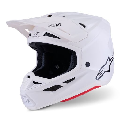 PRILBA SUPERTECH S-M7 SOLID, ALPINESTARS (BIELA) 2026