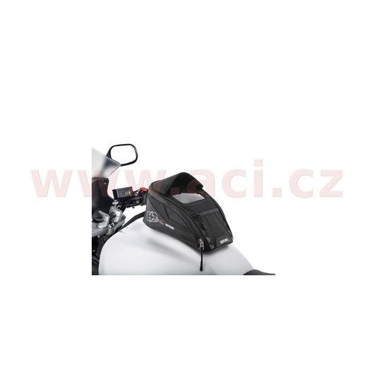 TANKBAG NA MOTOCYKEL M2R, OXFORD (ČIERNY, S MAGNETICKÚ ZÁKLADŇOU, OBJEM 2 L)
