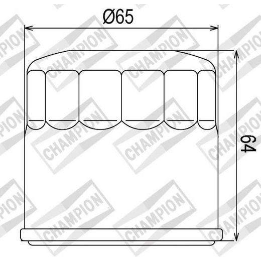 OLEJOVÝ FILTER CHAMPION COF104 100609355