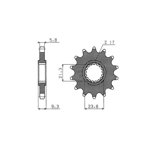 REŤAZOVÉ KOLIESKO PRE SEKUNDÁRNE REŤAZY TYPU 520, BRAKING (12 ZUBOV)