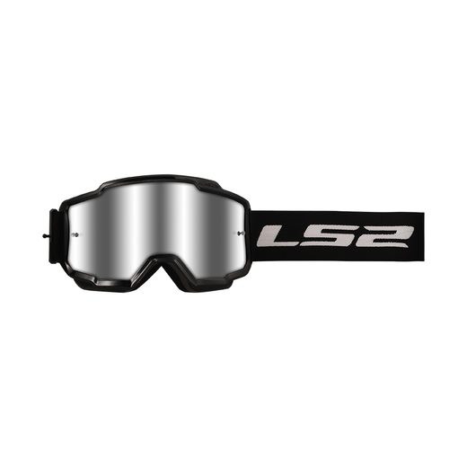 LS2 CHARGER GOGGLE BLACK WITH SILVER VISOR
