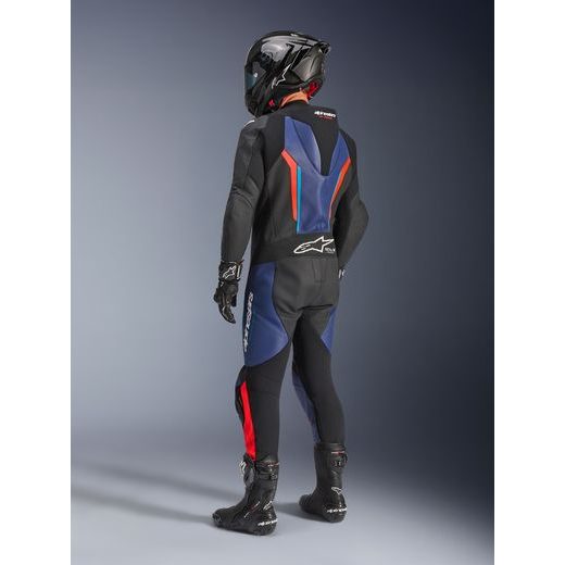 JEDNODIELNA KOMBINÉZA GP FORCE V2, ALPINESTARS (ČERNÁ/MODRÁ/ČERVENÁ FLUO) 2026