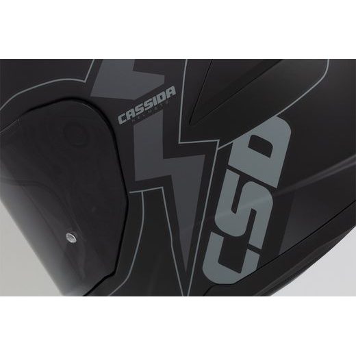 PRILBA INTEGRAL GT 2.1 FLASH, CASSIDA (ČIERNA MATNÁ/TMAVĚ ŠEDÁ) PLEXI S PRÍPRAVOU PRE PINLOCK 2026