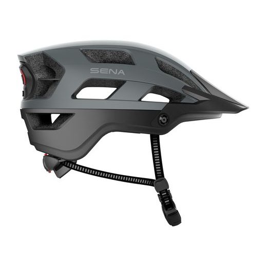 CYKLO PŘILBA S HEADSETEM M1 EVO, SENA (MATNÁ ŠEDÁ)