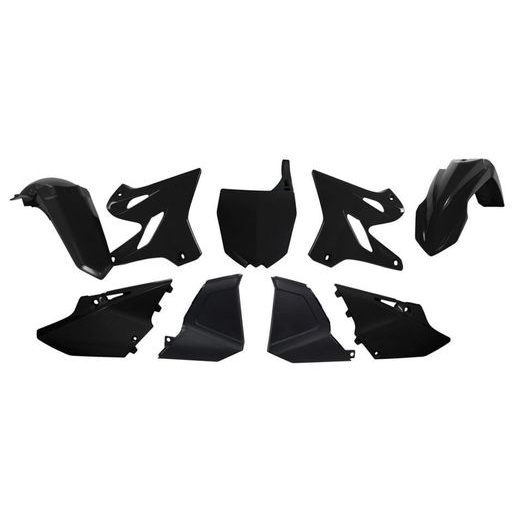 SADA PLASTOV YAMAHA - RESTYLING KIT PRE YZ 125/250 02-21, RTECH (ČIERNA, 6 DIELOV)