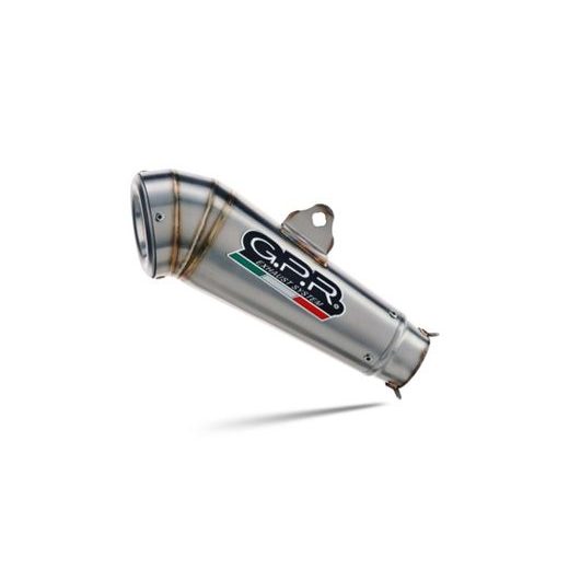 KONCOVKA VÝFUKU SLIP-ON GPR POWERCONE EVO E5.KT.108.1.PCEV BRUSHED STAINLESS STEEL INCLUDING REMOVABLE DB KILLER AND LINK PIPE