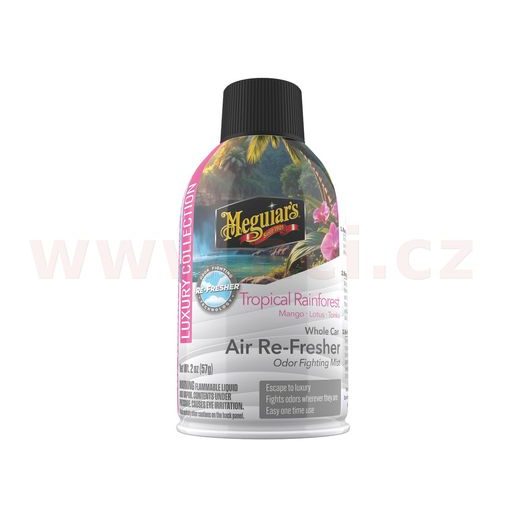 MEGUIAR'S WHOLE CAR AIR-REFRESHER, RAINFOREST POHLCOVAČ PACHŮ + OSVIEŽOVAČ VZDUCHU, VÔNE TROPICAL RAINFOREST 57 G