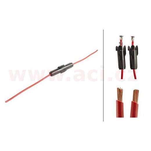 DRŽÁK TRUBIČKOVÉ POJISTKY 6.3 X 32 MM, MAX. 10 A PŘÍ 32 V HELLA