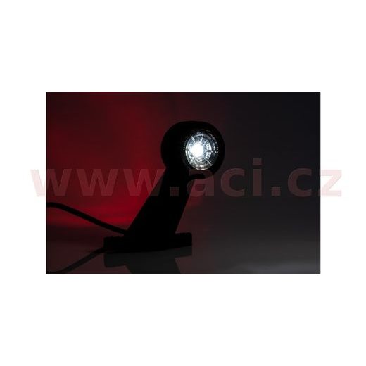 POZIČNÍ SVĚTLO LED (118X45 MM) KOMBINACE 2V1 S GUMOVÝM DRŽÁKEM, KABEL 0,5 M, L=P