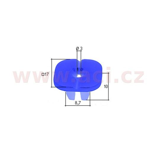 PLASTOVÁ PŘÍCHYTKA S VNITŘNÍM ZÁVITEM (SADA 10 KS)