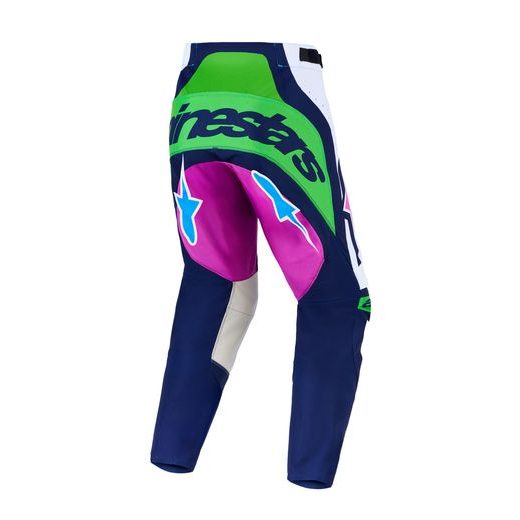 NOHAVICE TECHSTAR MAVEN, ALPINESTARS (BÍLÁ/MODRÁ/FIALOVÁ/ZELENÁ FLUO) 2027