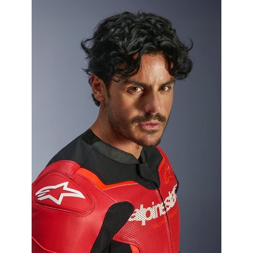 BUNDA GP FORCE V2 AIRFLOW, ALPINESTARS (ČERVENÁ FLUO/ČERNÁ/BÍLÁ) 2026