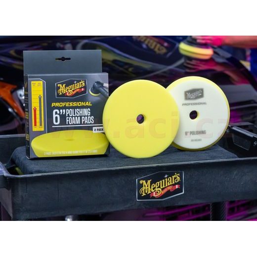 MEGUIAR'S PROFESSIONAL POLISHING FOAM PADS (6“) PĚNOVÉ LEŠTICÍ KOTÚČE, PRIEMER 6", 2 KUSY
