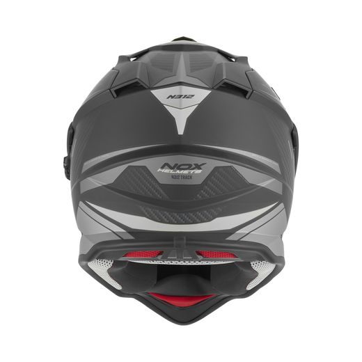 PRILBA N312 TRACK, NOX (ČIERNA MATNÁ, STRIEBORNÁ) 2026