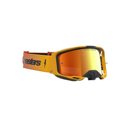 OKULIARE VISION 8 AMBER, ALPINESTARS (ŽLUTÁ/ČERVENÁ/ČERNÁ, ZRKADLOVÉ ČERVENÉ PLEXI) 2027