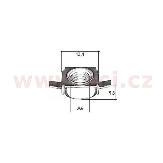 KOVOVÁ PŘÍCHYTKA S VNITŘNÍM ZÁVITEM (SADA 10 KS)