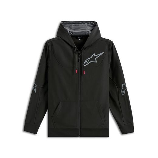 MIKINA SESSIONS 3 HOODIE, ALPINESTARS (ČERNÁ/ŠEDÁ)