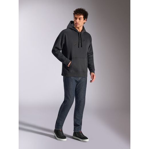 MIKINA EMERGENT OVERSIZED HOODIE, ALPINESTARS (ČIERNA)