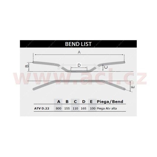 RIADIDLÁ (ATV) O PRIEMERU 22 MM S HRAZDOU A CHRÁNIČOM, RTECH (ČIERNA)