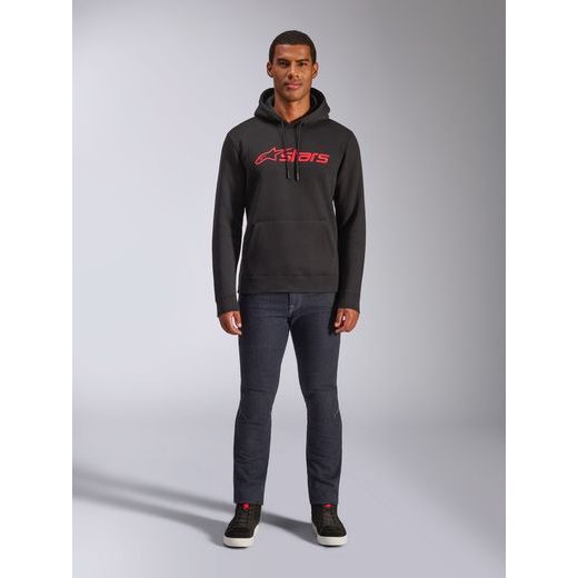 MIKINA BLAZE HOODIE 3, ALPINESTARS (ČERNÁ/RED)