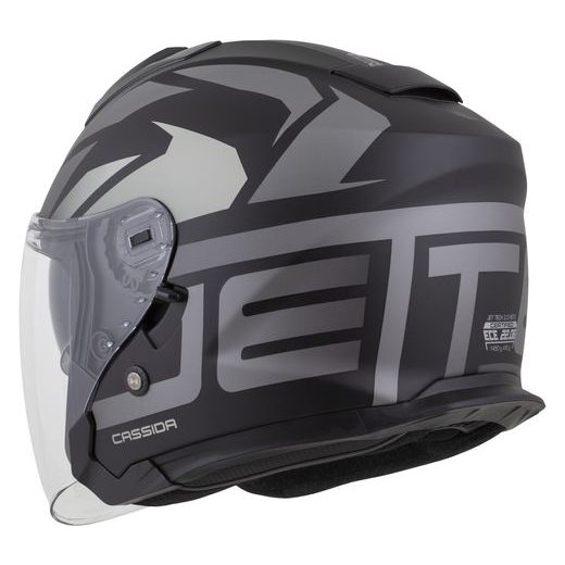 PRILBA JET TECH 2.0 ROTO, CASSIDA (ČIERNA MATNÁ/ŠEDÁ/BÍLÁ) 2026