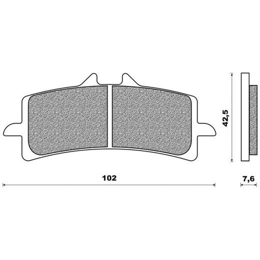 BRZDOVÉ DOŠTIČKY (ZMES ROAD RACE SINTERED) NEWFREN (2 KS V BALENIE)
