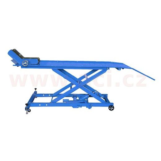MOTOCYKLOVÝ ZDVIHÁK, HYDRAULICKÝ, NOSNOSŤ 450 KG, ROZMER PLOŠINY 2000 X 650 MM