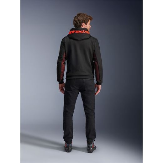 BUNDA CHROME AIR ŠPORT, ALPINESTARS (ČERNÁ/ČERVENÁ FLUO) 2026