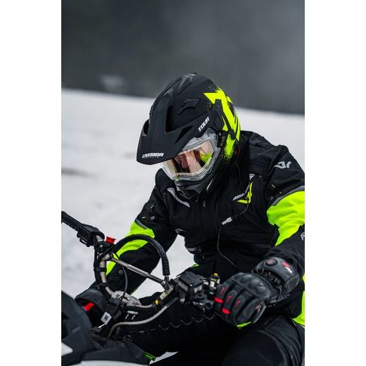 SADA PRE ELEKTRICKÝ VÝHŘEV PLEXI PRILIEB TOUR, CASSIDA (ČÍRE PLEXI, ORANŽOVÁ ANTIFOG CLONA)