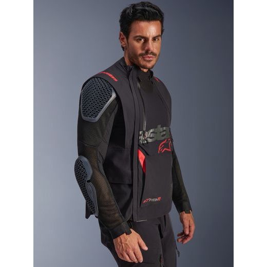 BUNDA HALO PRE DRYSTAR XF, ALPINESTARS (ČERNÉ/TMAVĚ ŠEDÉ/ČERVENÉ) 2026